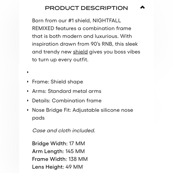 New! QUAY NIGHTFALL REMIXED POLARIZED BLK - Picture 2 of 6